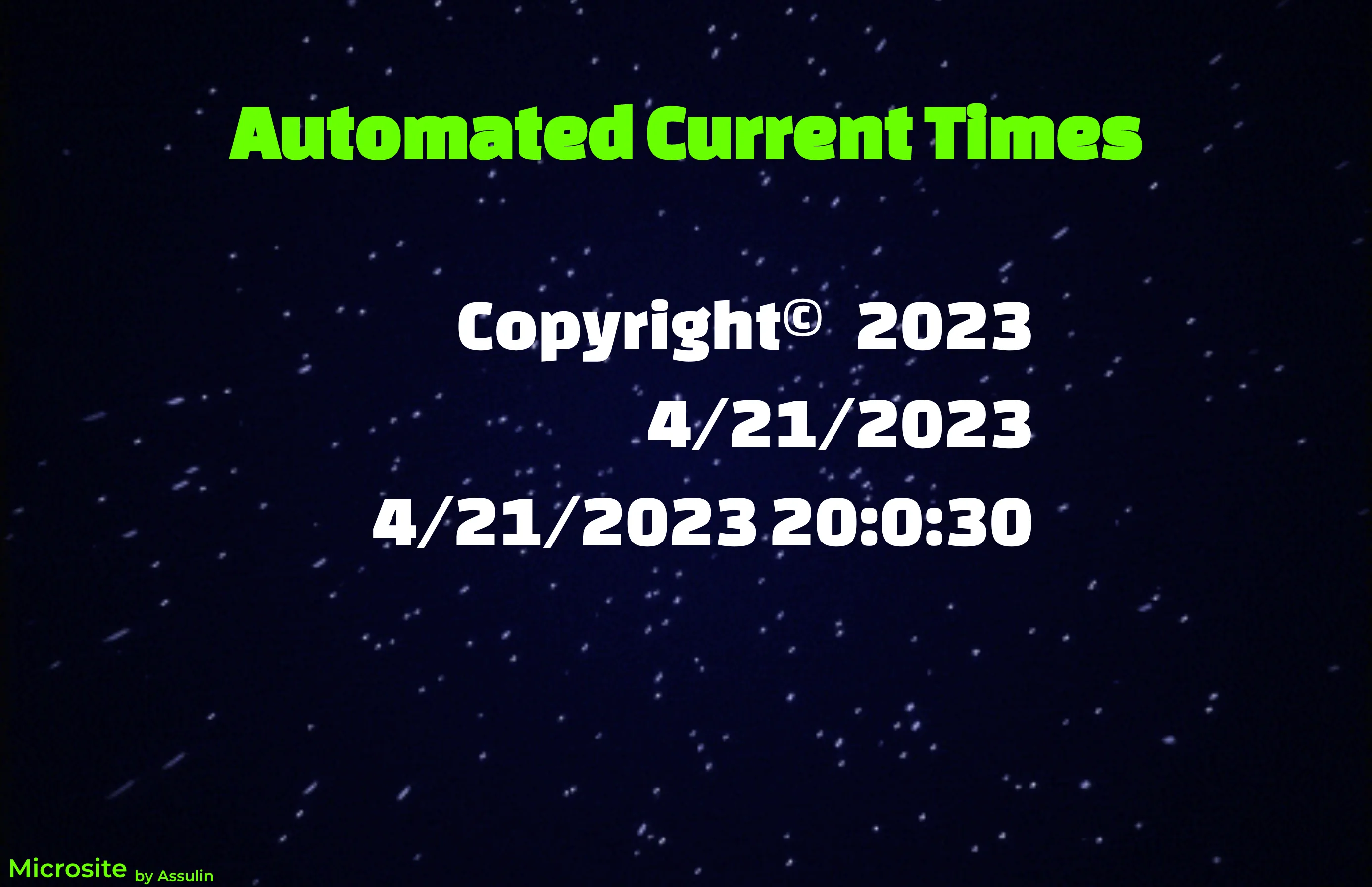 Automated Time