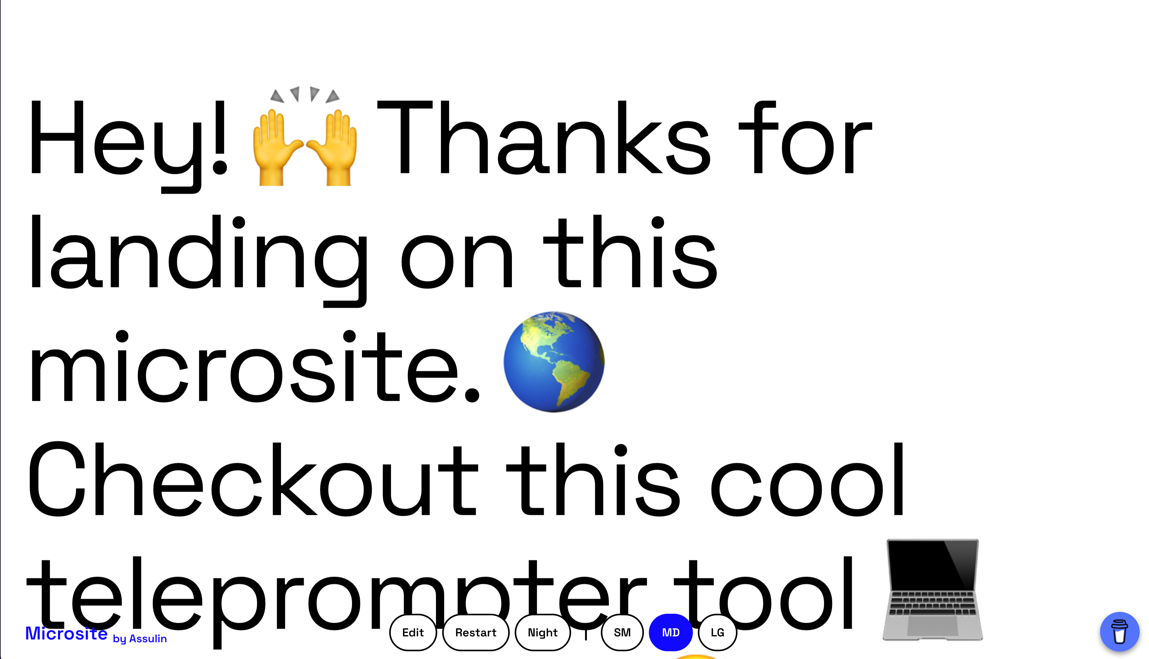 teleprompter