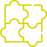 Four interlocking yellow puzzle pieces forming a square.