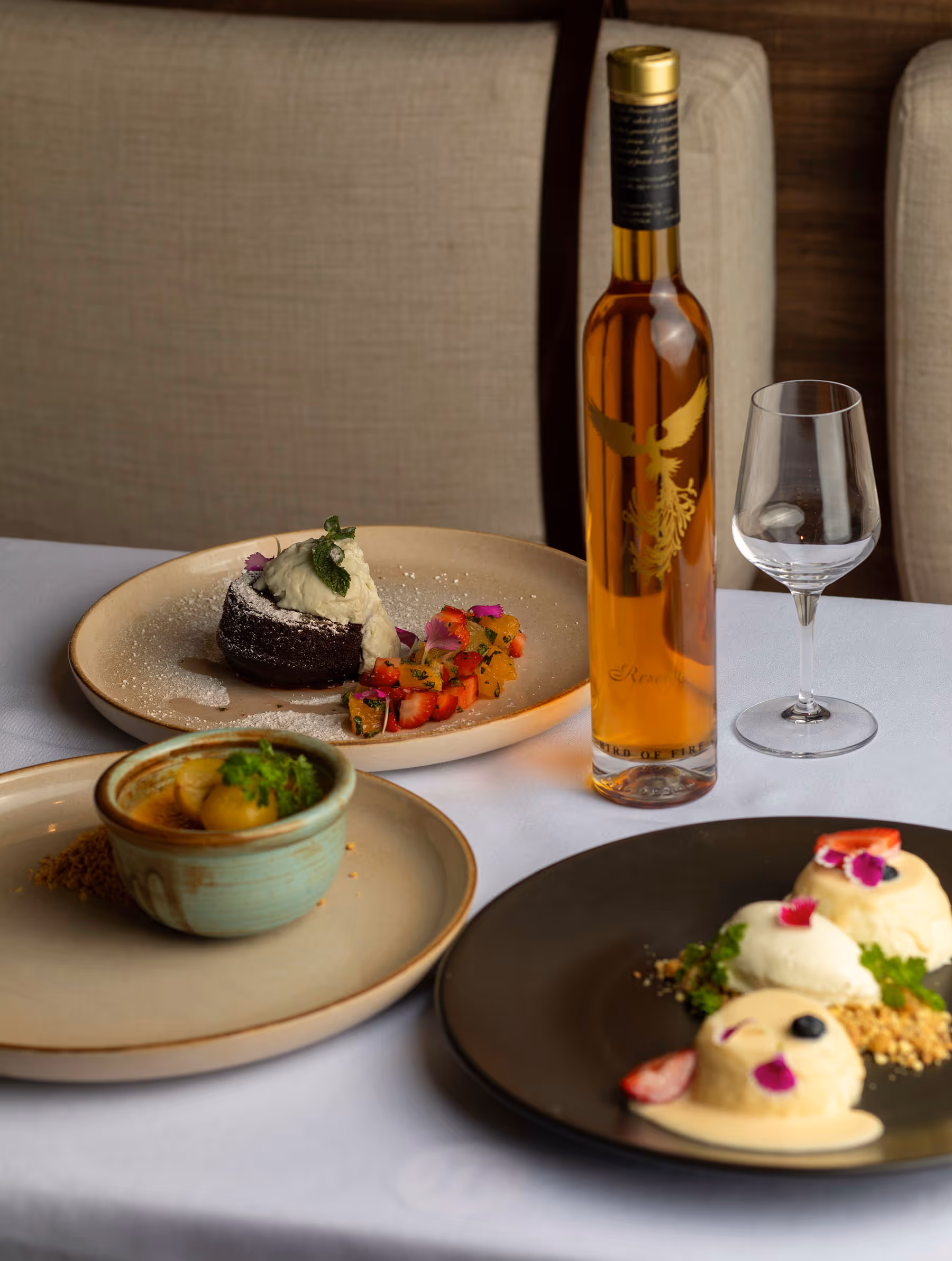 Dinner and bar snacks menu card at The Croft House Brisbane