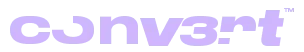 Convert technology partner - purple logo for LivLive cryptocurrency conversion services
