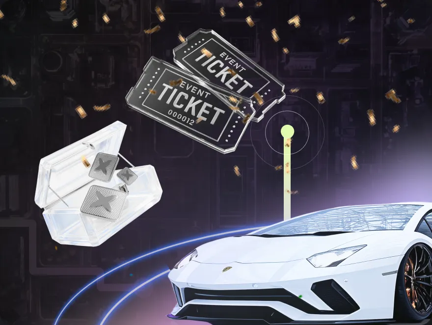 LivLive real-world assets - event tickets and car rewards with digital AR gaming elements