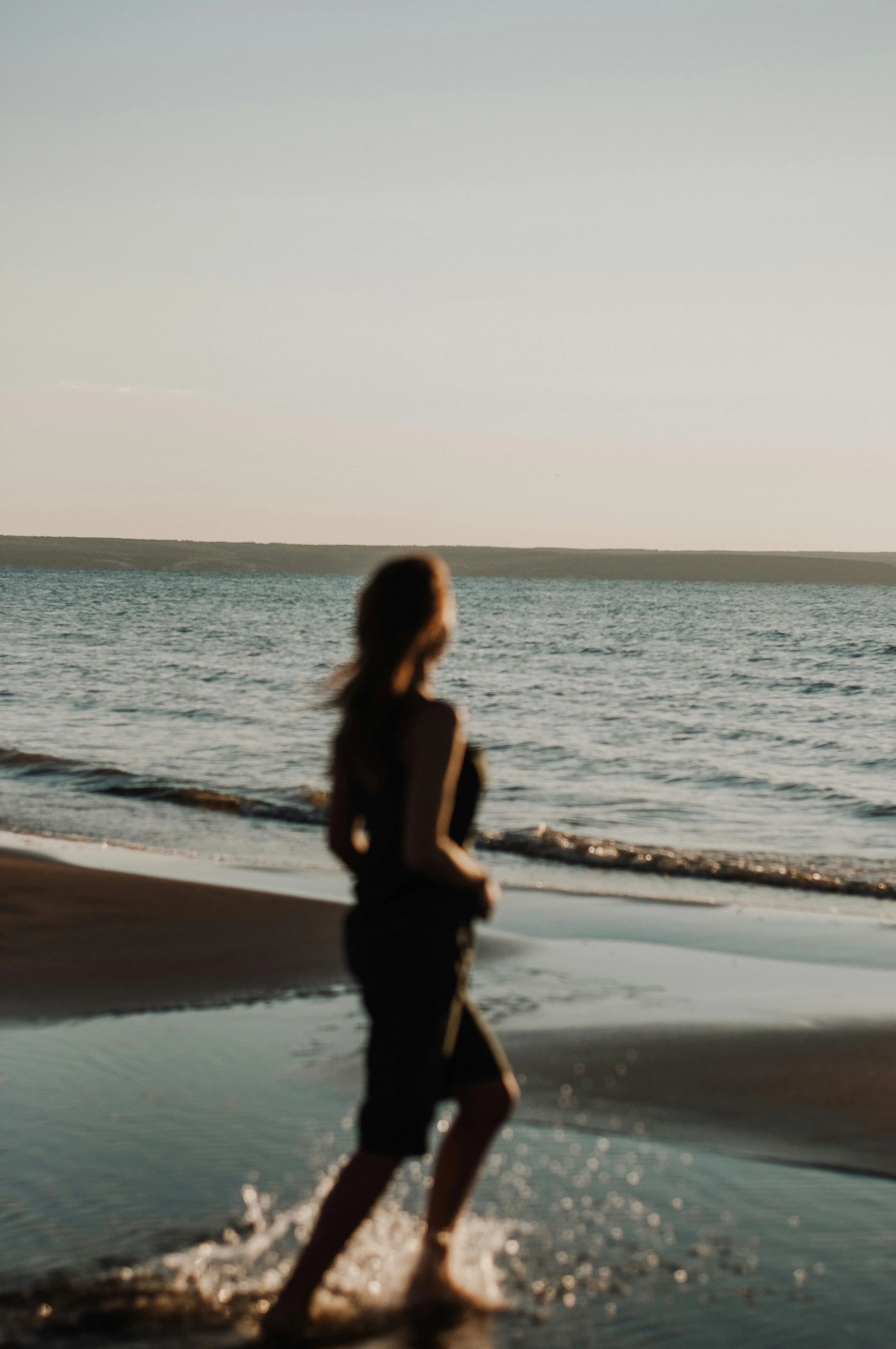 a person enjoying the beach in canterbury