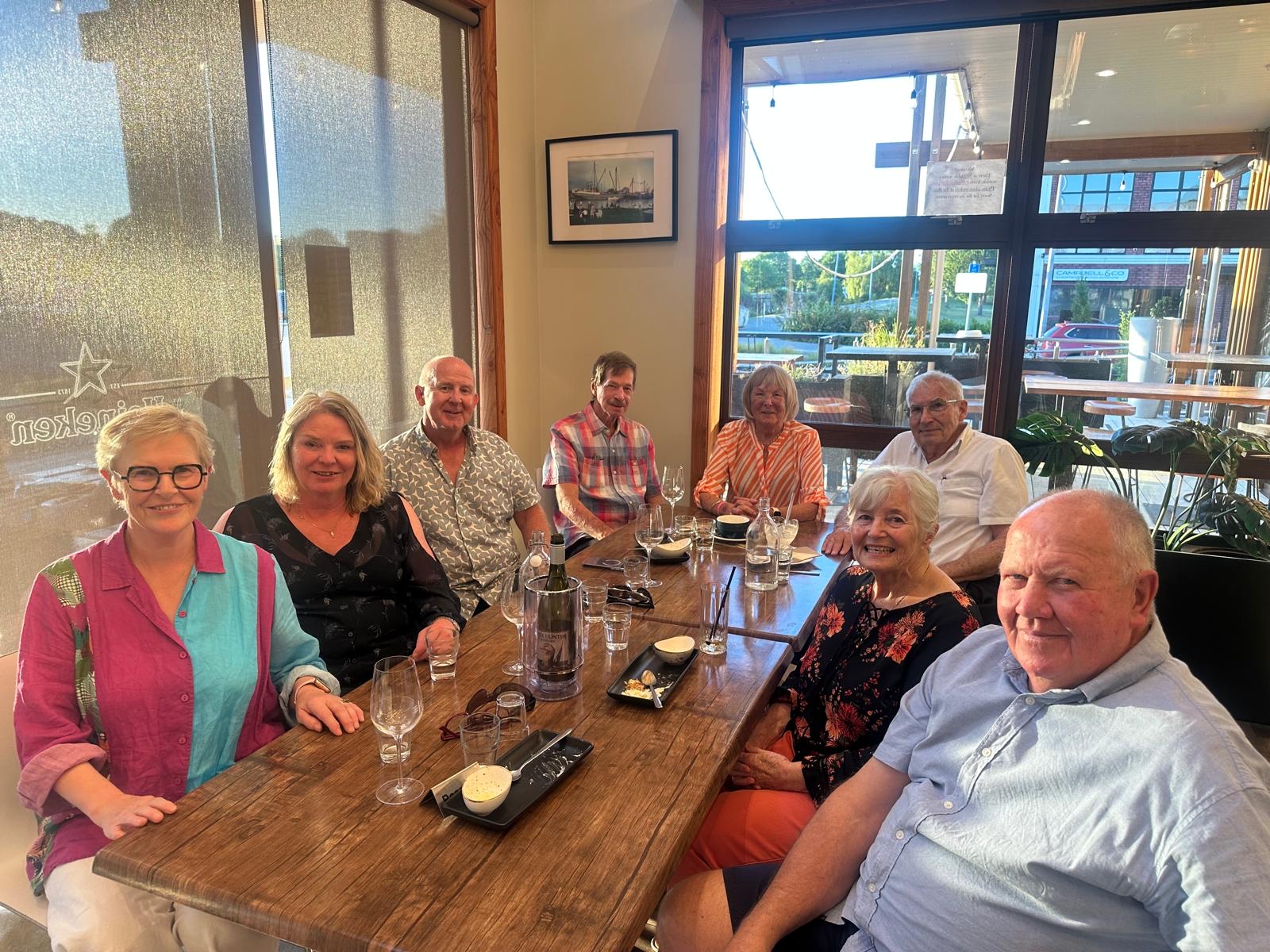 the residents from rangiora enjoying a christmas dinner together