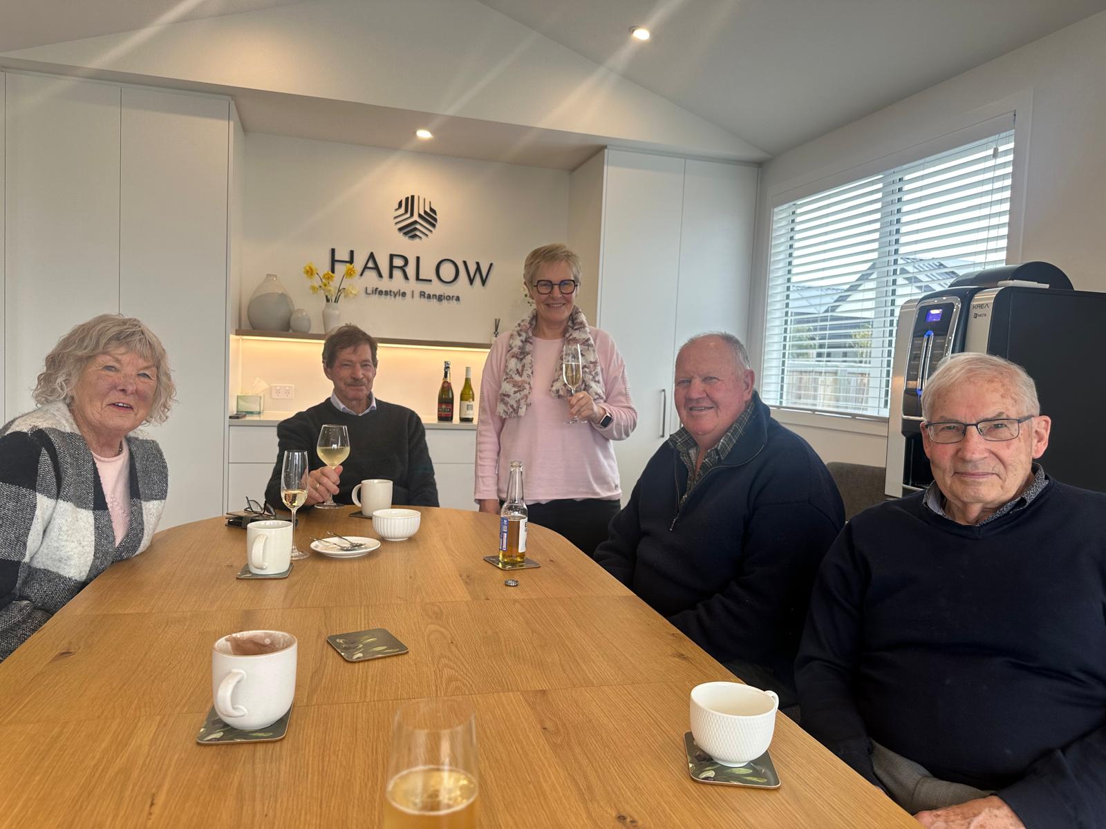 enjoying the residents lounge with a cold beer and wine