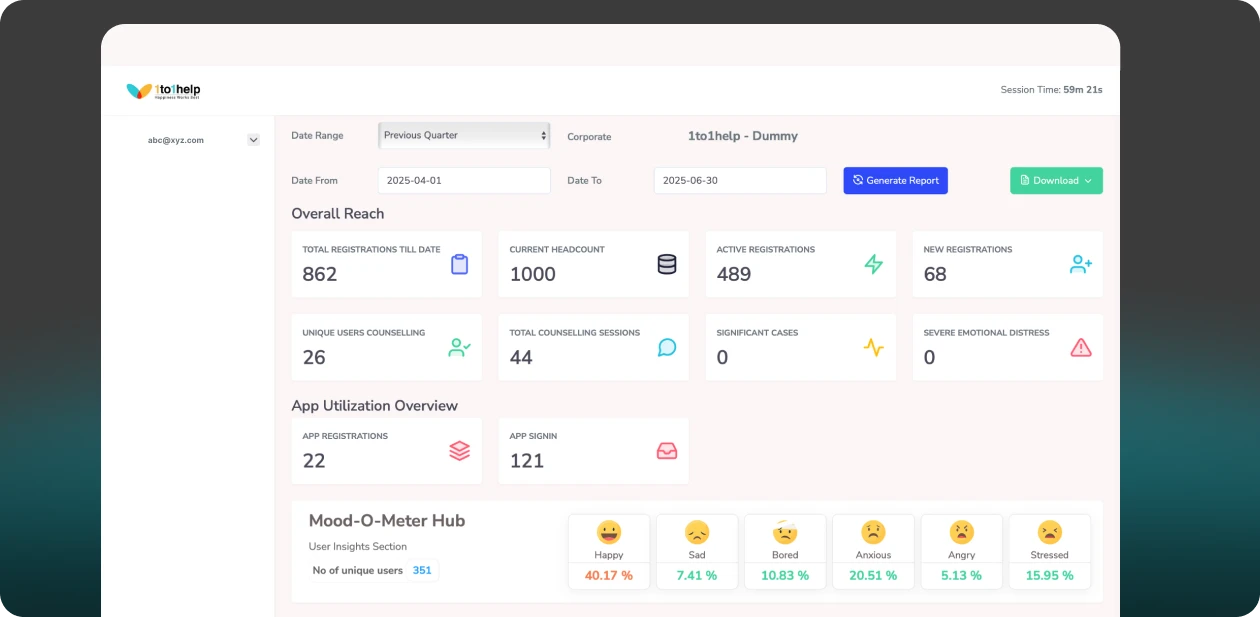 1to1help Track with Clarity