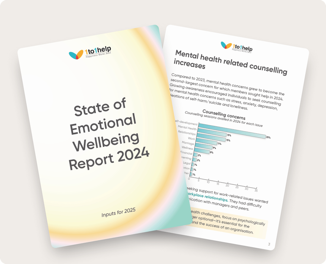 State of Emotional Wellbeing at Work 2024 | Whitepaper by 1to1help