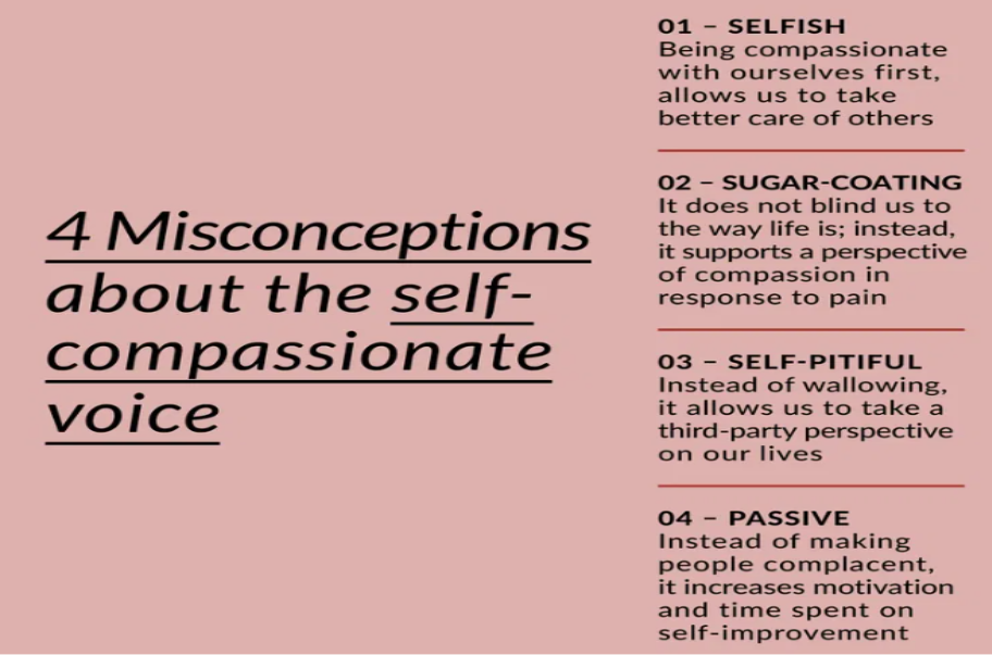 misconception about self compassionate voice 1help