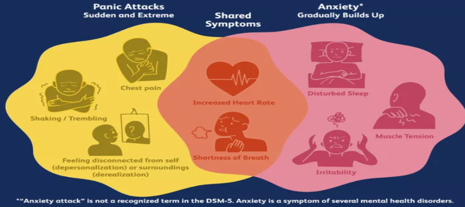 panic vs anxiety