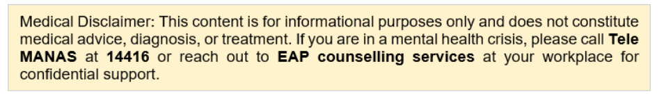 medical disclaimer