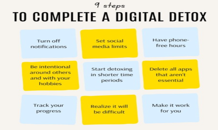 9 steps for digital detox