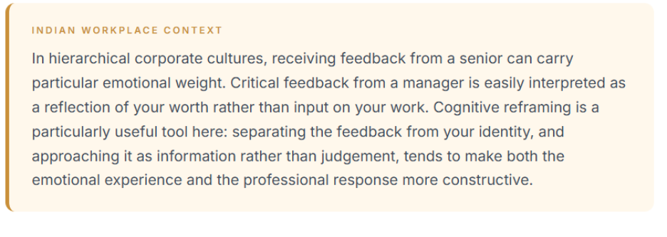 Indian Workplace context