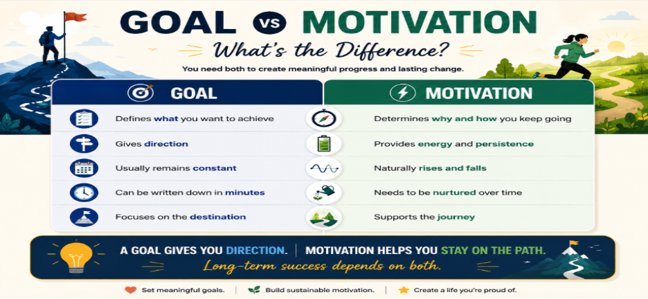 goal vs motivation