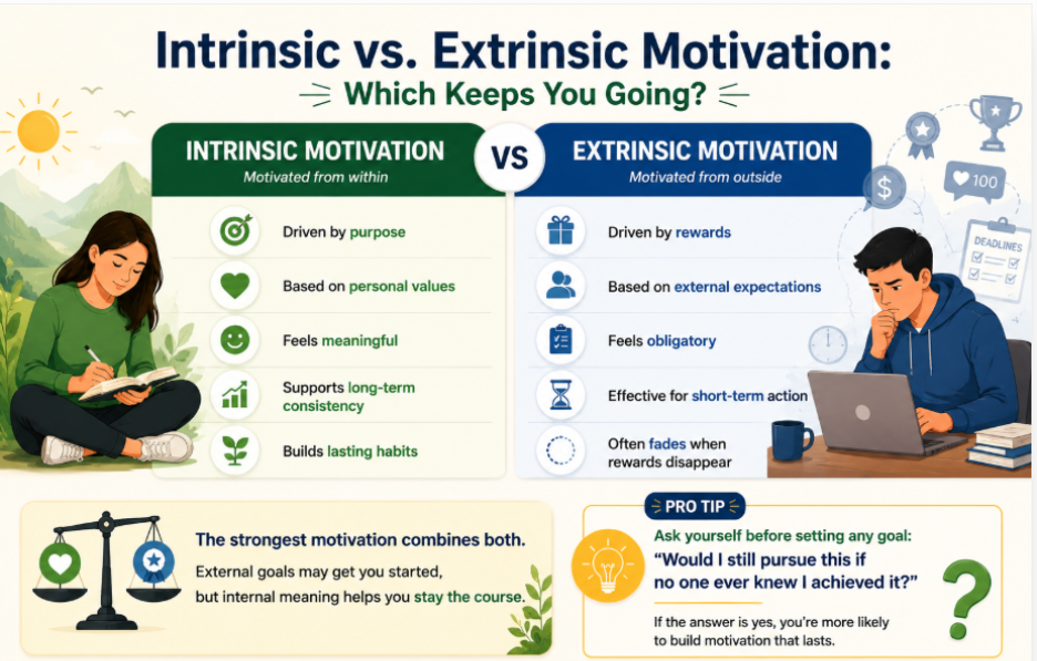 intrinsic vs extrinsic motivation