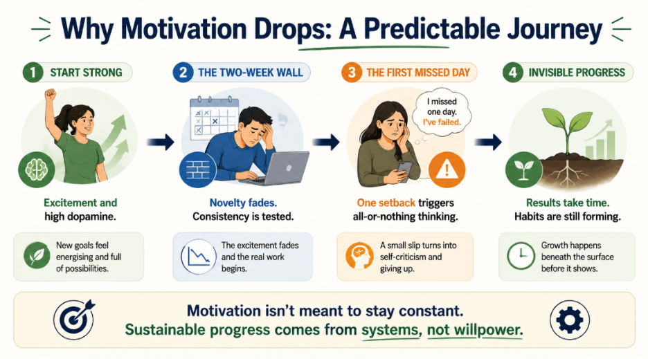 why motivation drops