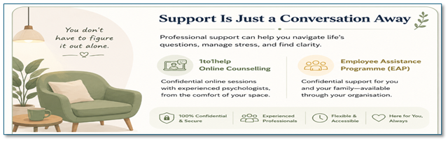 support is a conversation away