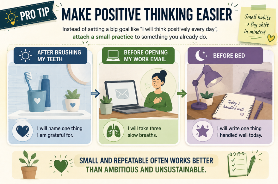 make positive thinking easier