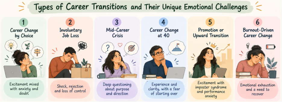 type of career transitions and their challenges