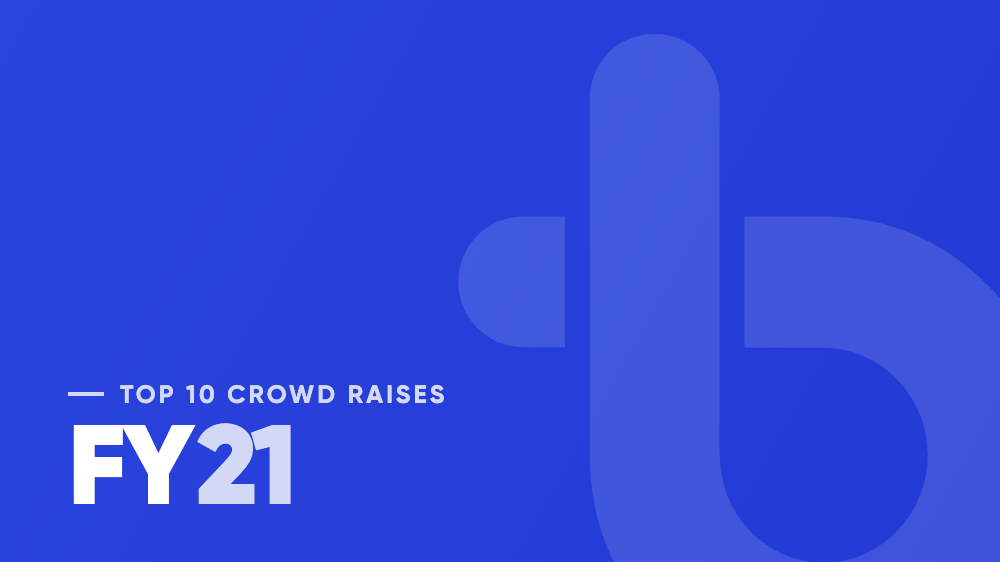 Top 10 crowd raises of FY2021