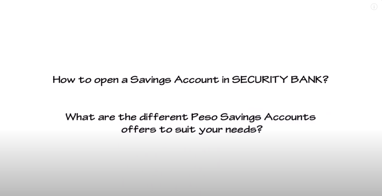 Various Savings Accounts