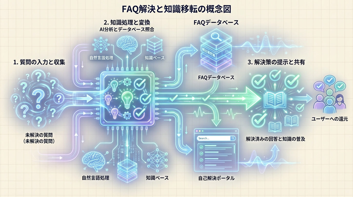 FAQ解決の概念図