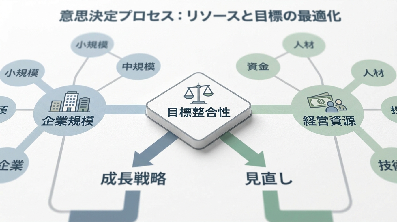 使い分け基準を説明するイラスト概念図