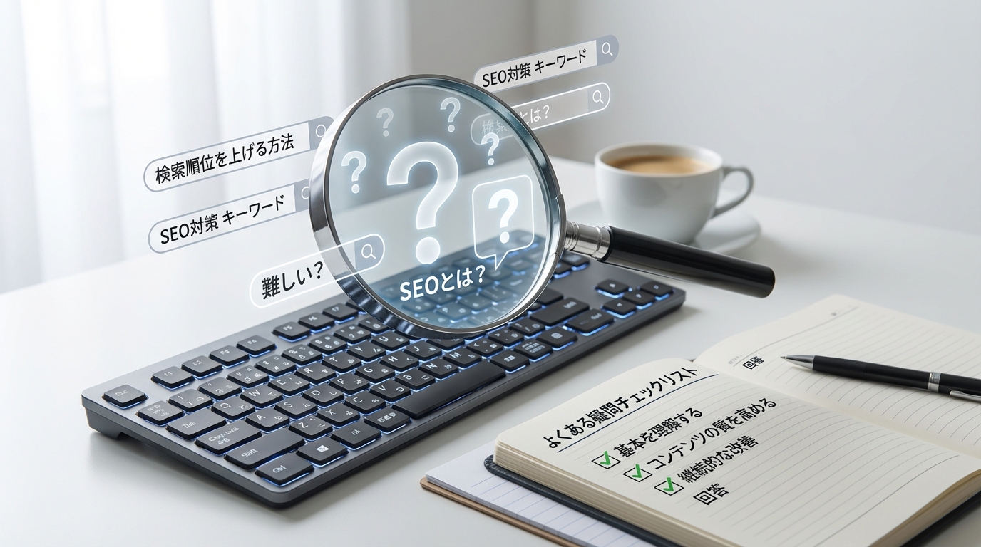 SEO対策の疑問を解消するQ&Aイメージ