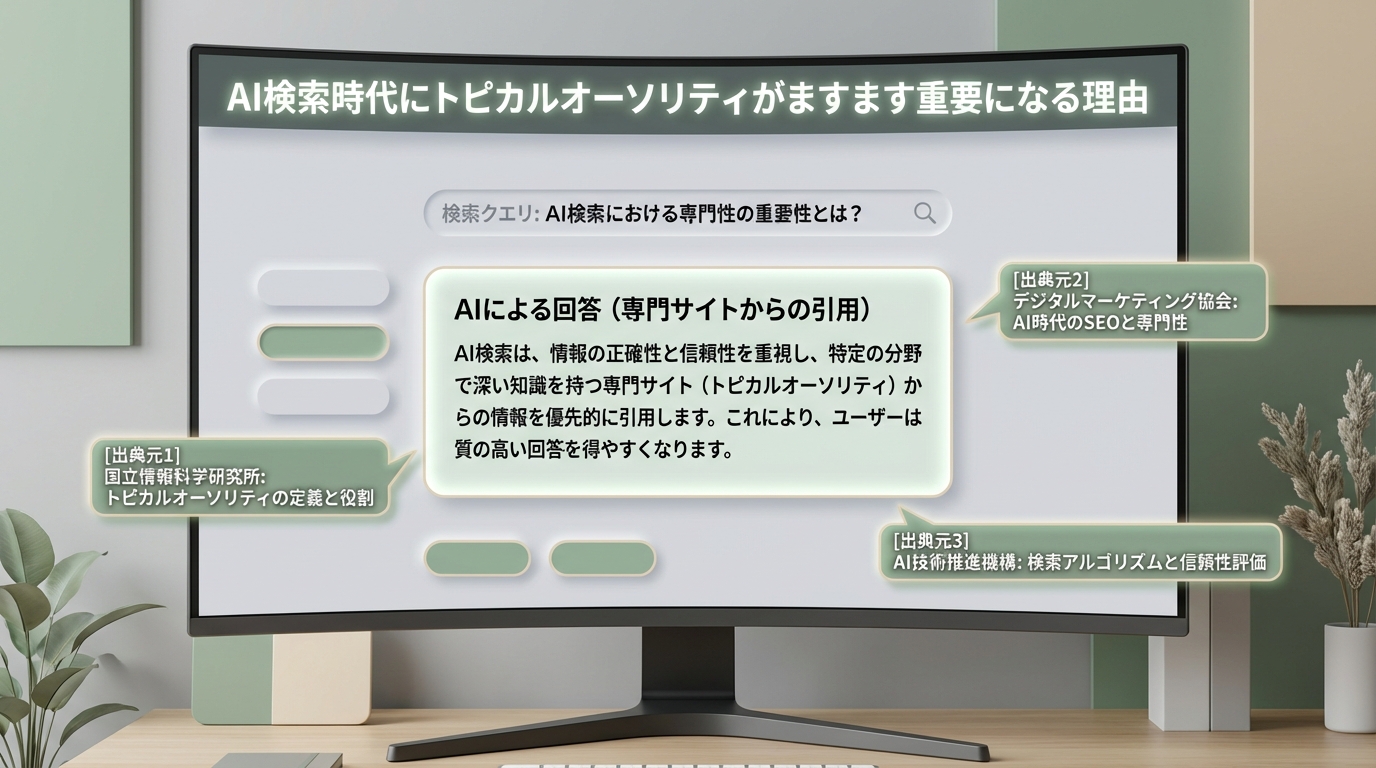 AI検索時代の重要性を検索画面で表現