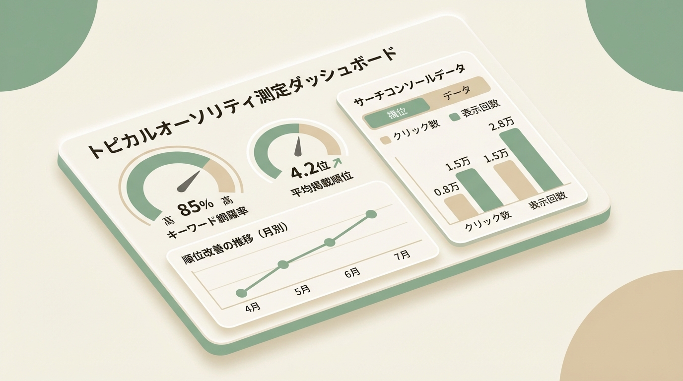 トピカルオーソリティの測定指標を図解で表現