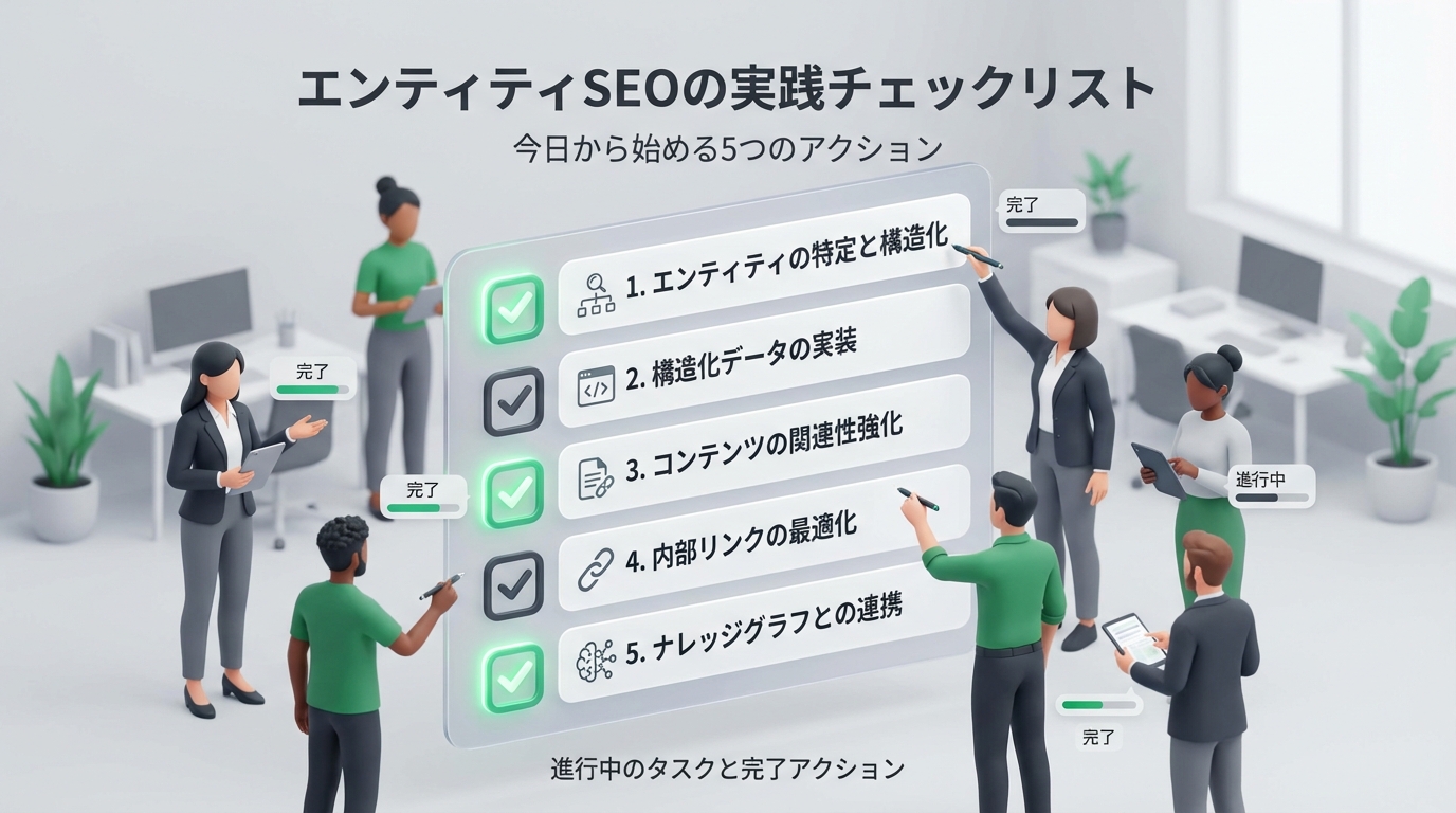 エンティティSEOの実践チェックリストを表現