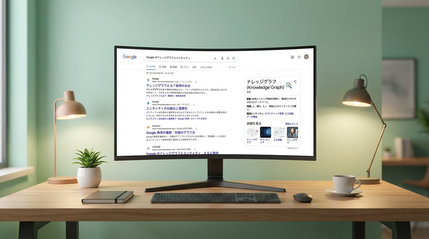 Googleナレッジグラフの仕組みを検索結果画面で表現