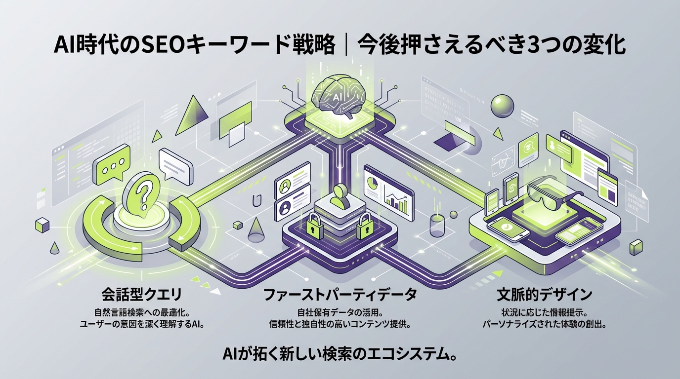 AI時代のSEOキーワード戦略における3つの変化