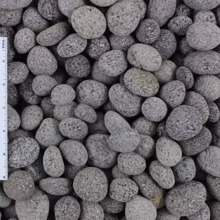 1-2" Rolled Black Lava Pebble Bag
