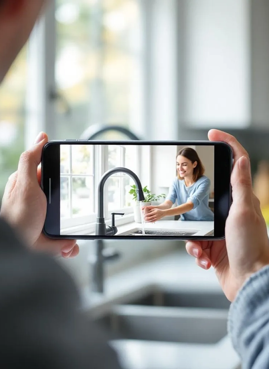 A Person Click Image of a plumber working