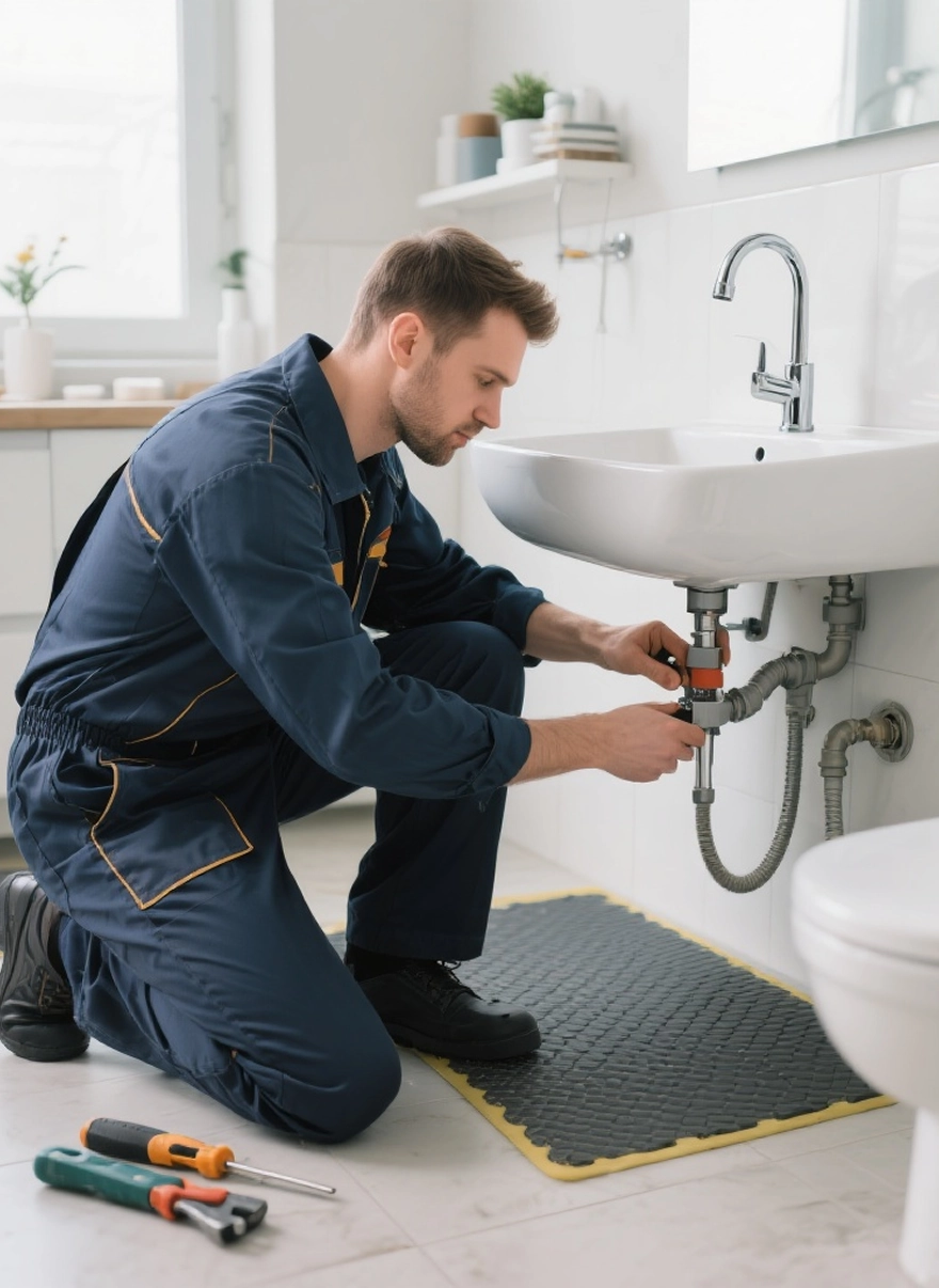 A Plumber working