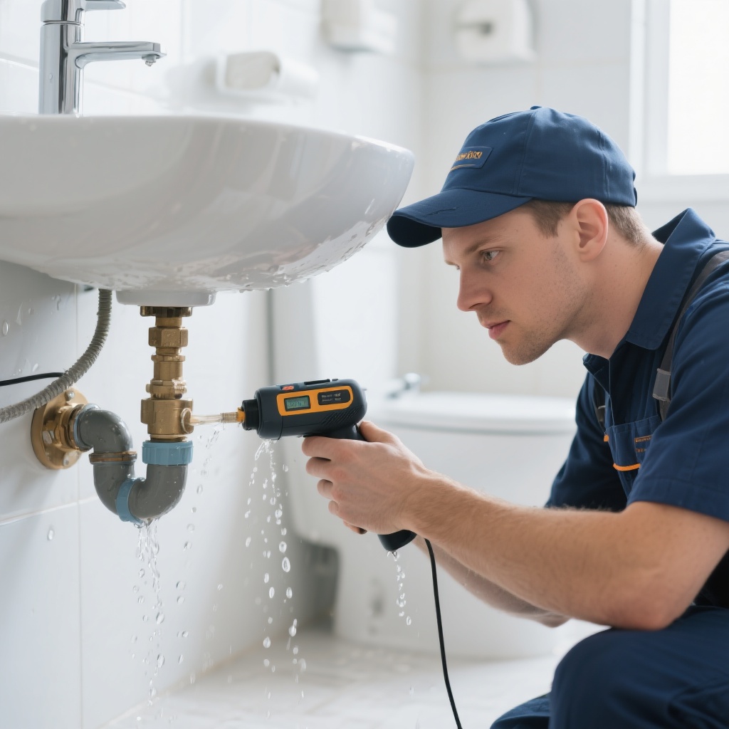 A Plumber working