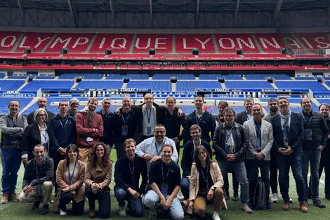 Partenaires et équipe RG au Groupama Stadium Lyon 