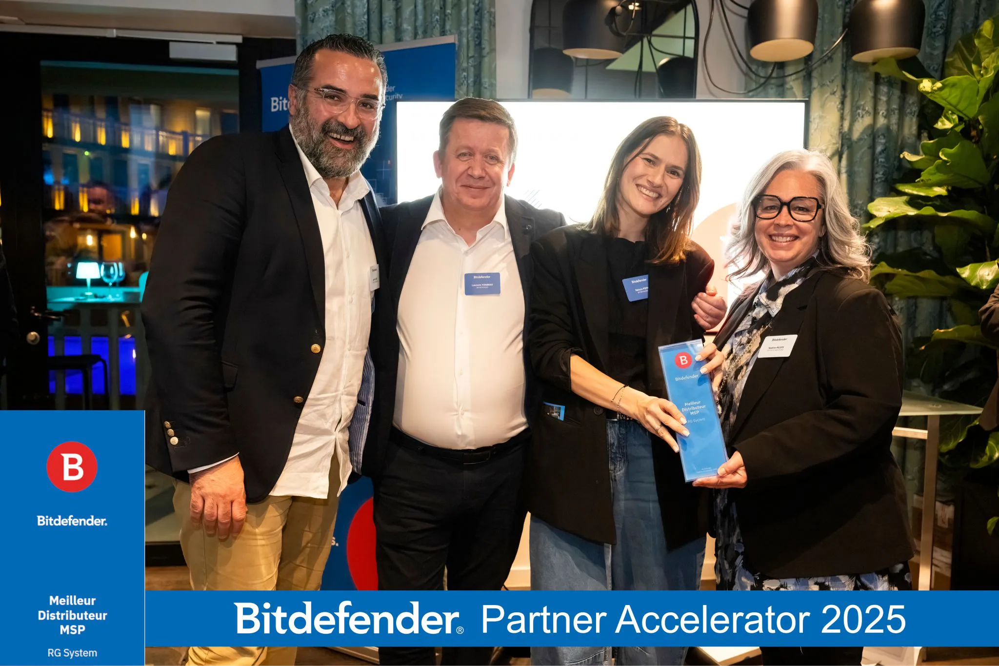 Récompense Meilleur distributeur MSP Septeo IT Solutions par Bitdefender