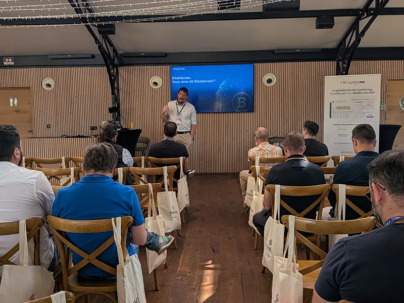 Atelier cybersécurité bitdefender lors du RG System Partner Day