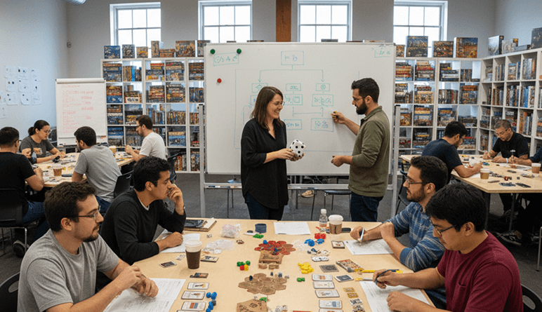 Un enfant qui contruit une tour avec des kapla