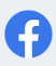 Facebook logo in white on a blue circular background.