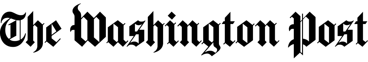 The Washington Post blackletter style logo text.