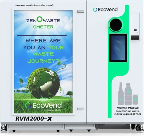 EcoVend RVM 2000-X large reverse vending machine for PET, cans and glass