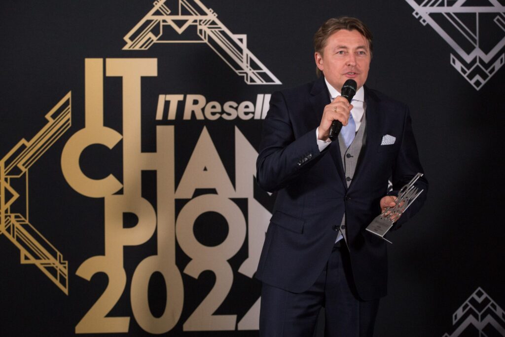 Leszek Sowiński, prezes zarządu, podczas IT Champions 2022
