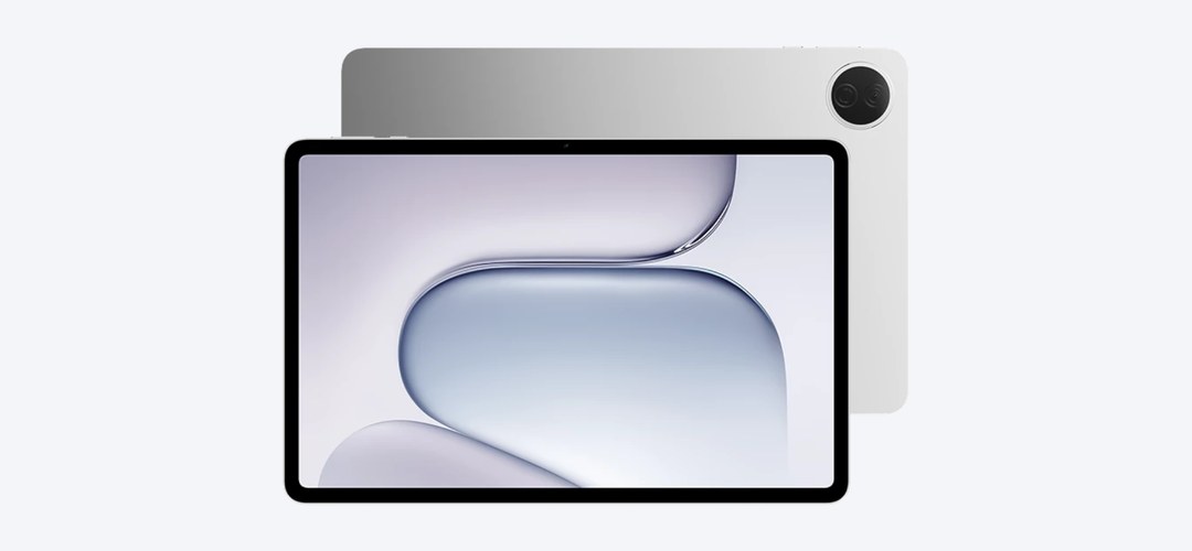 Tablet HONOR Pad 20 w kolorze szarym, przód i tył