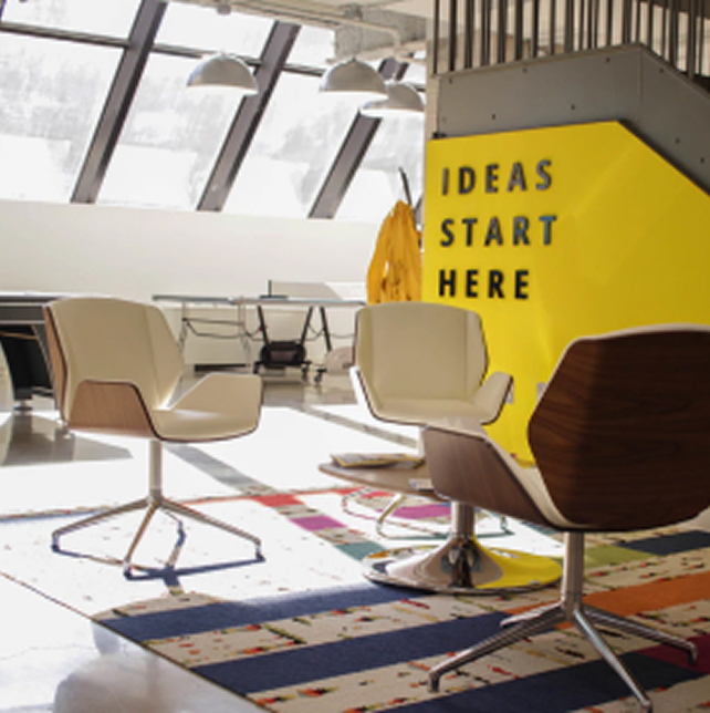 [interface] image of a laptop with ai legal tech software interface in an office