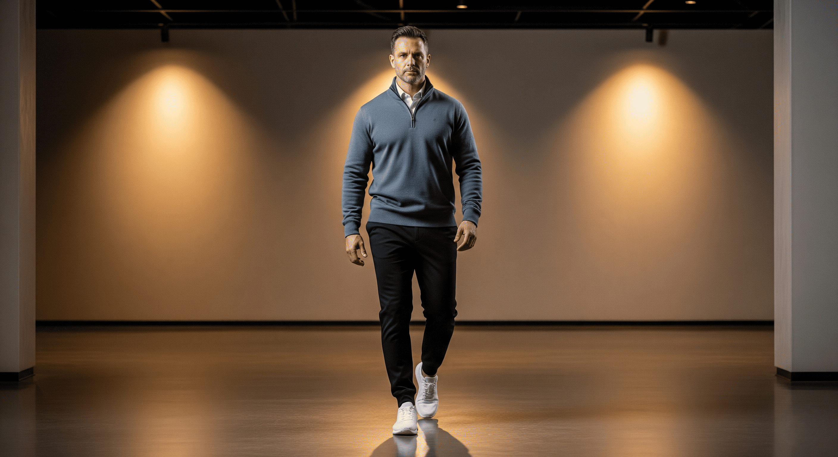 Man seated indoors with a soccer ball in natural light, representing Paragon’s musculoskeletal recovery expertise and regenerative treatment focus.