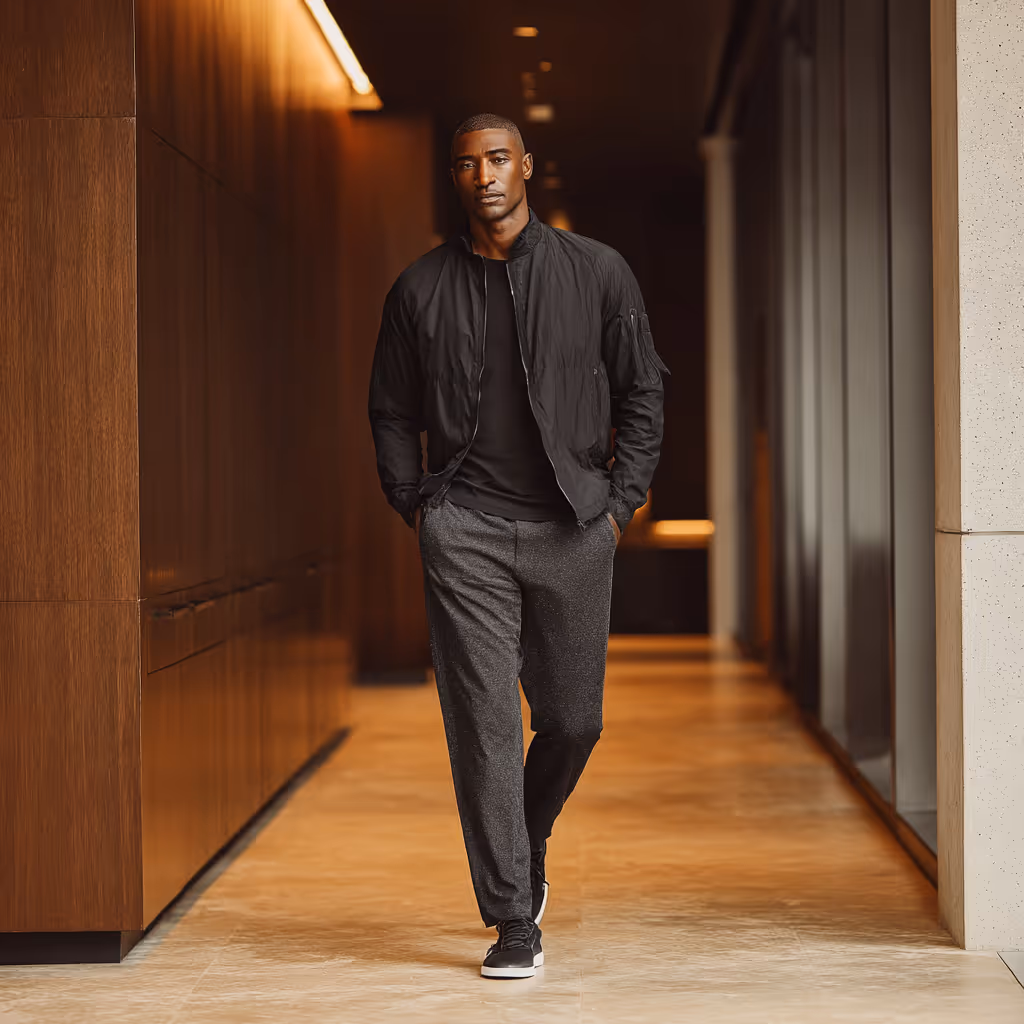 Man seated indoors with a soccer ball in natural light, representing Paragon’s musculoskeletal recovery expertise and regenerative treatment focus.