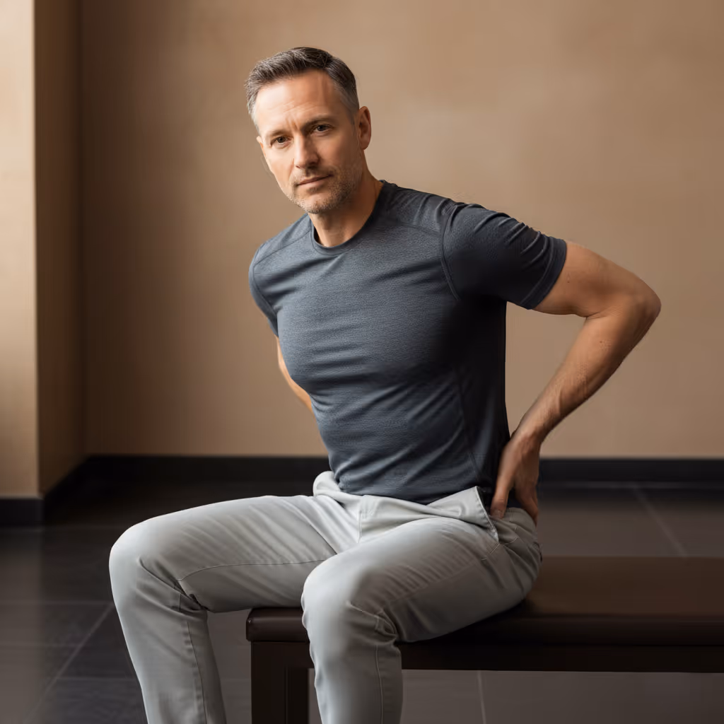 Patient consulting with Dr. Ched Garten at Paragon, symbolizing advanced non-surgical care for joint, tendon, muscle, and pain issues.