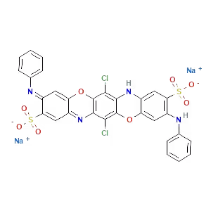 Chemical structure diagram of a molecular compound featuring rings, nitrogen, oxygen, sulfur atoms, and sodium ions.